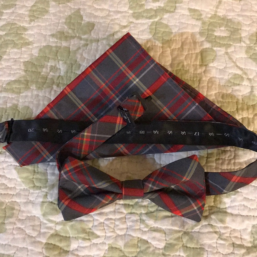 Bow tie and pocket square